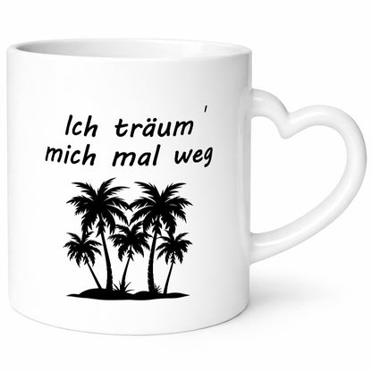 Ich Träum mich mal weg | Urlaub Palmen Strand lustig Humor Geschenkidee