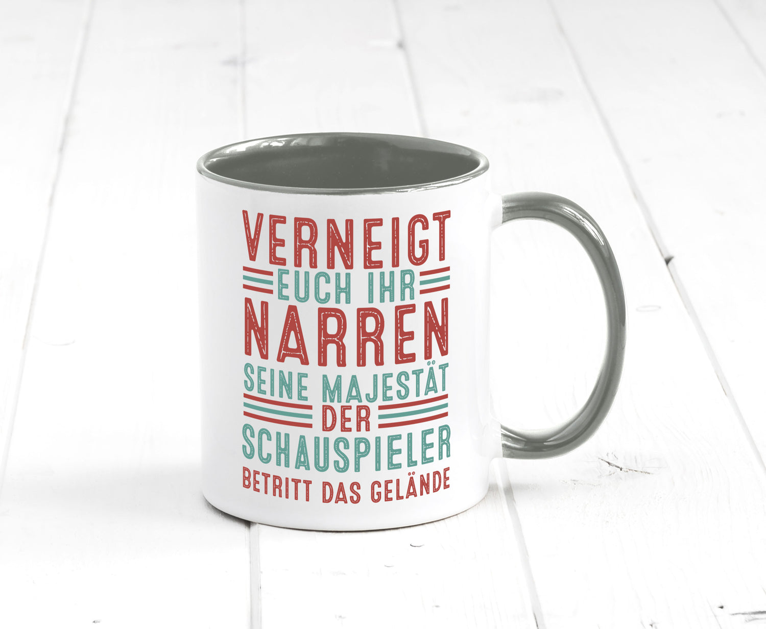 Verneigt euch: Schauspieler | Theater lustig Humor Geschenkidee Geschenk Tasse