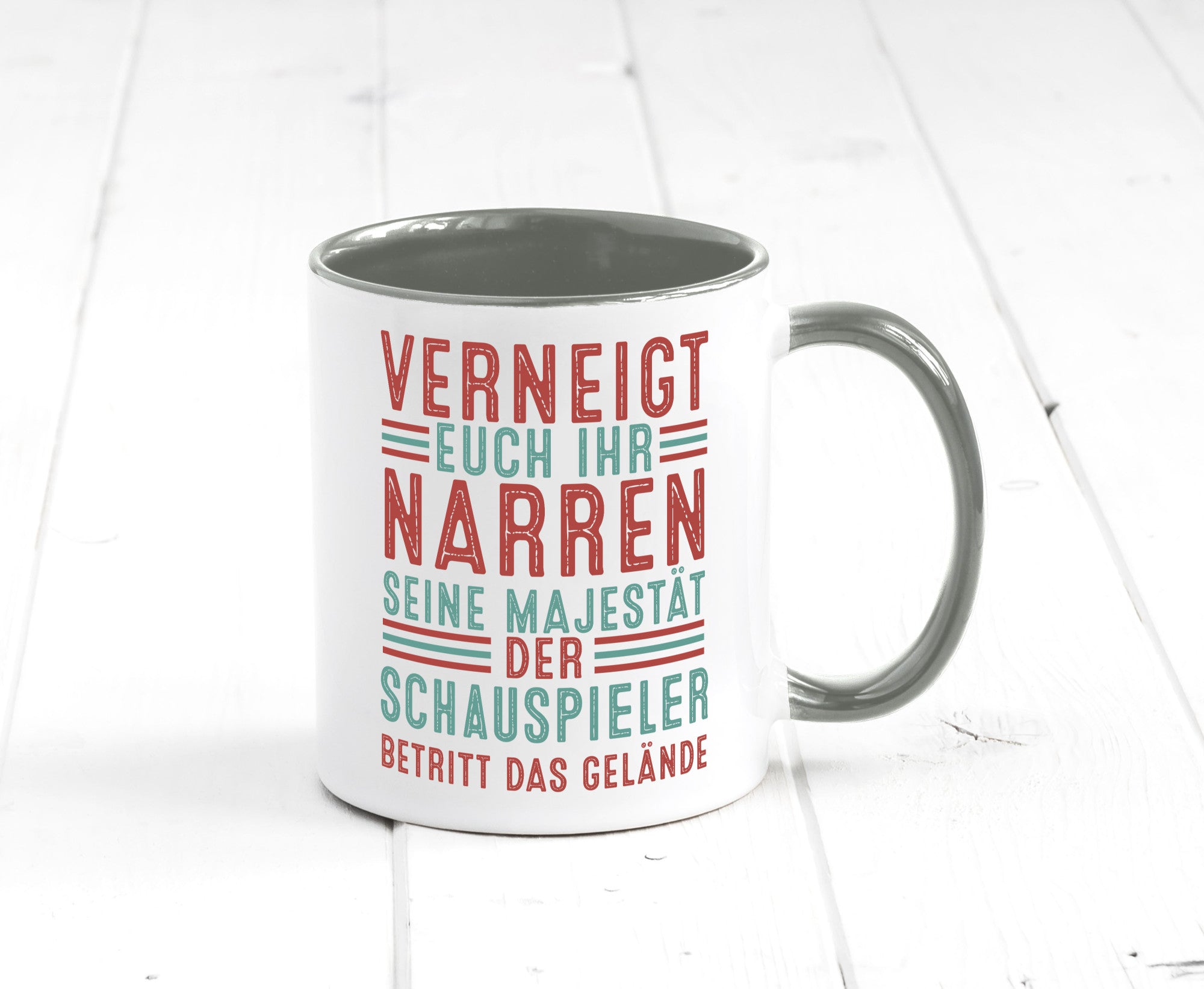 Verneigt euch: Schauspieler | Theater lustig Humor Geschenkidee Geschenk Tasse
