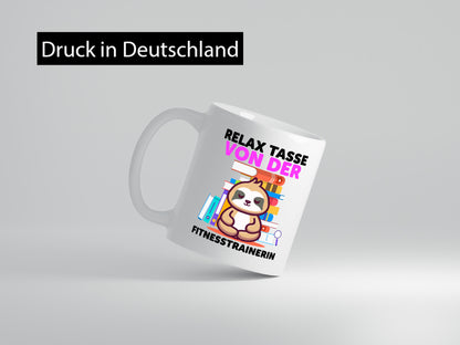 Relax Tasse: Fitnesstrainerin | Trainerin Sport lustig Humor Geschenkidee