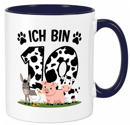 10 Geburtstag | Jahre Farmer Kind lustiger Spruch Geschenk Geschenkidee Tasse
