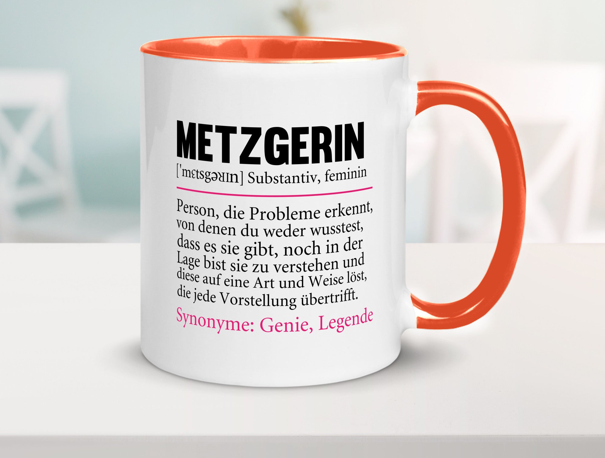 Metzgerin | lustig Fleischerin Humor v2 lustiger Spruch Geschenk Geschenkidee