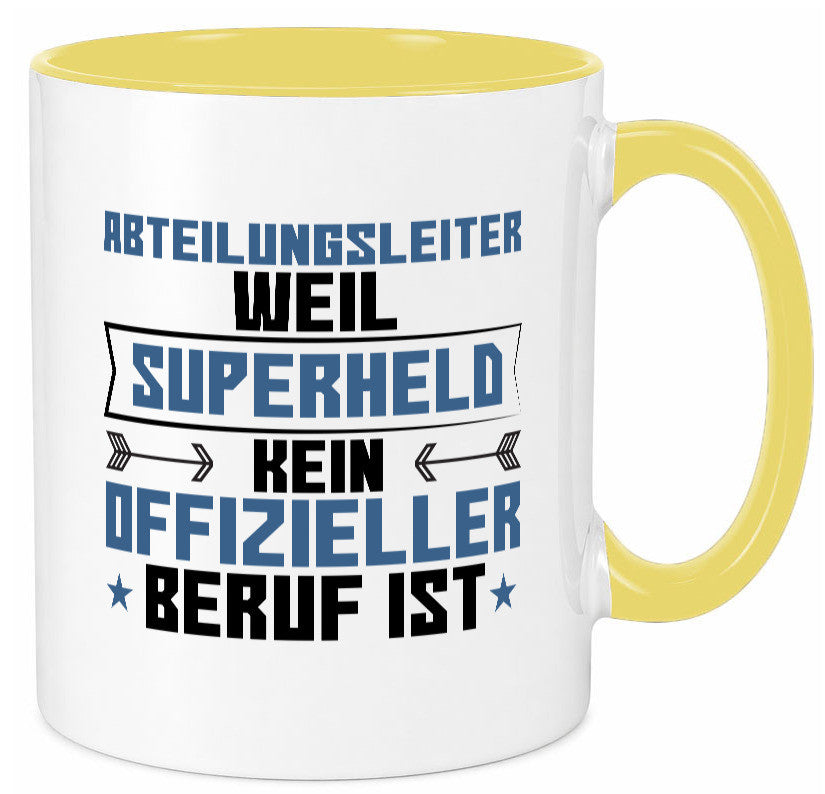 Superheld Abteilungsleiter| Führungskraft Geschenkidee Humor Tasse