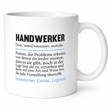 Handwerker | Spruch Humor Beruf Handwerk Definition Geschenkidee Arbeit