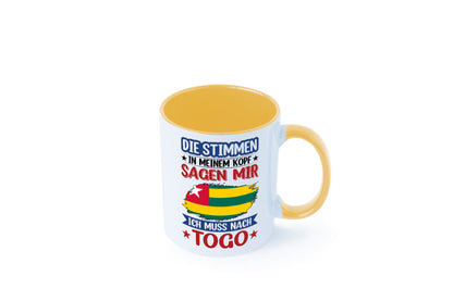 Togo | Urlaub Stimmen in meinem Kopf Traumland Humor Geschenkidee Tasse