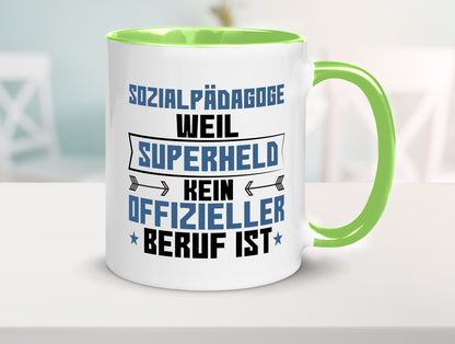 Superheld Sozialpädagoge | Pädagoge lustig Humor Geschenkidee Geschenk Tasse