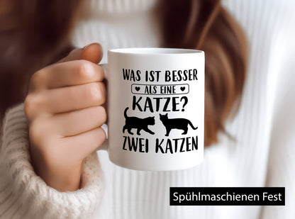Was ist besser als eine Katze? Zwei Katzen | Katzenliebhaber lustig