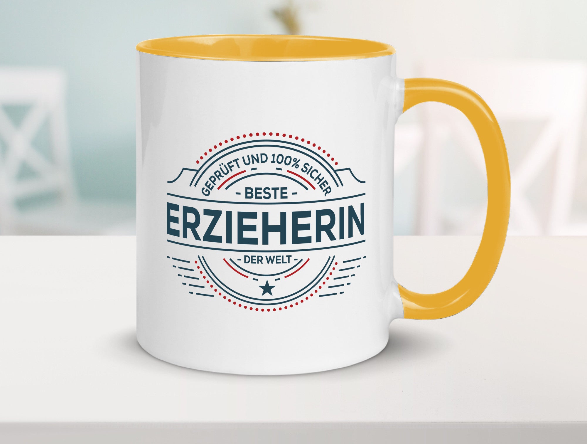 Geprüft und sicher: Erzieherin | Pädagogin Schule Geschenk Humor Geschenkidee