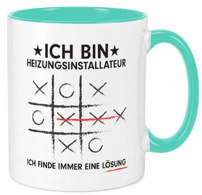 Löse Probleme: Heizungsinstallateur | Heizungsbauer Humor Geschenkidee Tasse