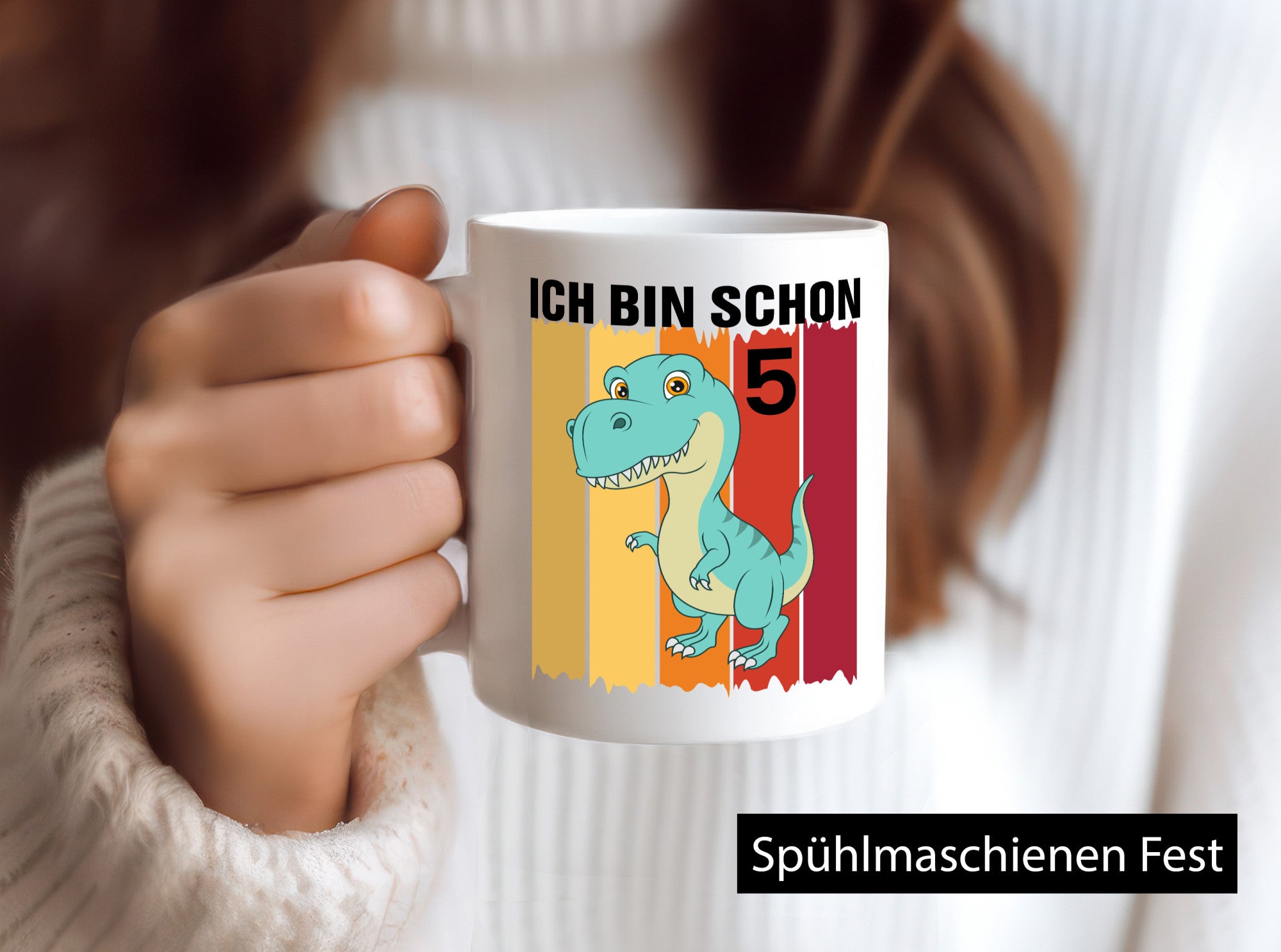 5. Geburtstag | 5 Jahre Dinosaurier Geschenk Geschenkidee lustiger Spruch Tasse