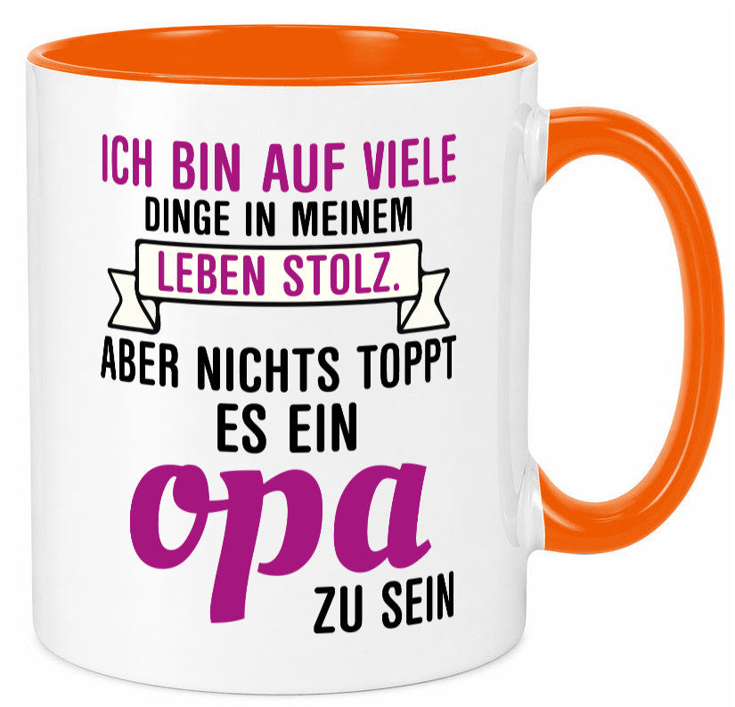Opa Tasse | Stolzer Großvater Vatertag Enkelkinder Geschenk Familie
