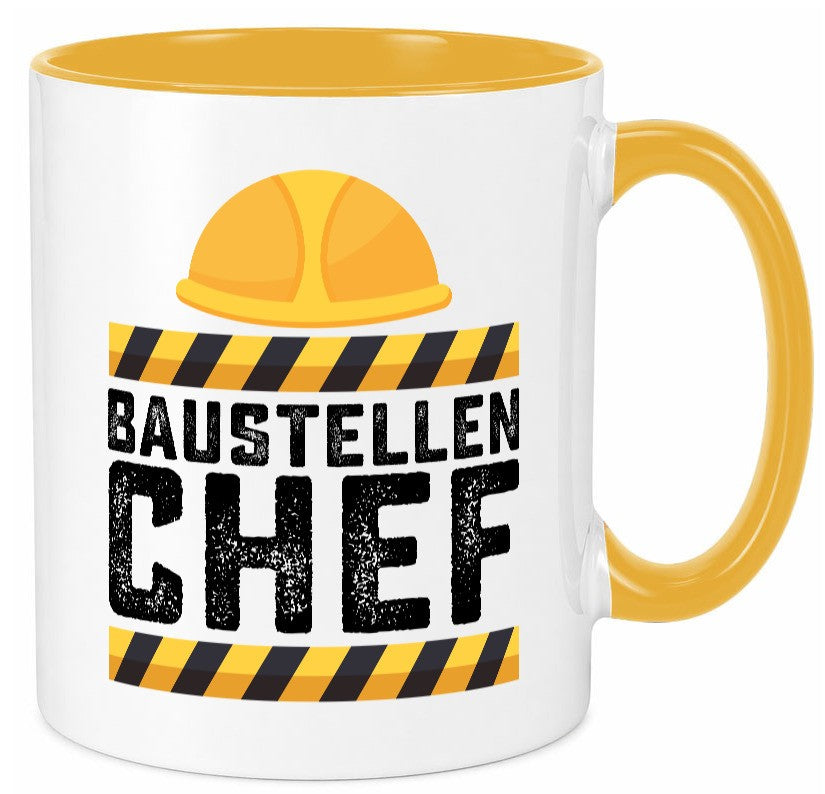 Baustellen Chef | Baustelle Bauherr Bauleiter Geschenkidee Arbeit Kollegen Büro Tasse