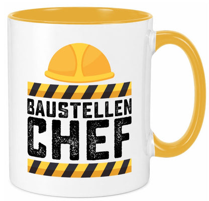 Baustellen Chef | Baustelle Bauherr Bauleiter Geschenkidee Arbeit Kollegen Büro Tasse