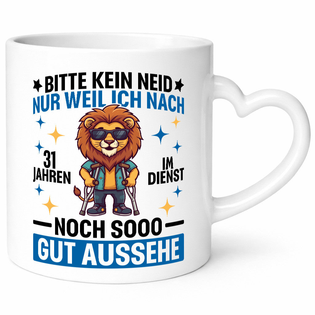 31 Jahre im Dienst | Arbeitsjubiläum Arbeit Geschenkidee Kollegen Büro Humor
