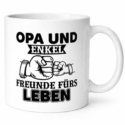 Opa und Enkel Freunde fürs Leben | Großvater Geschenkidee Familie Humor Tasse