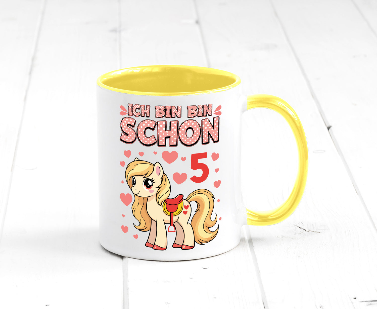 5. Geburtstag | 5 Jahre Mädchen Reiten Pony Humor Geschenkidee Tasse