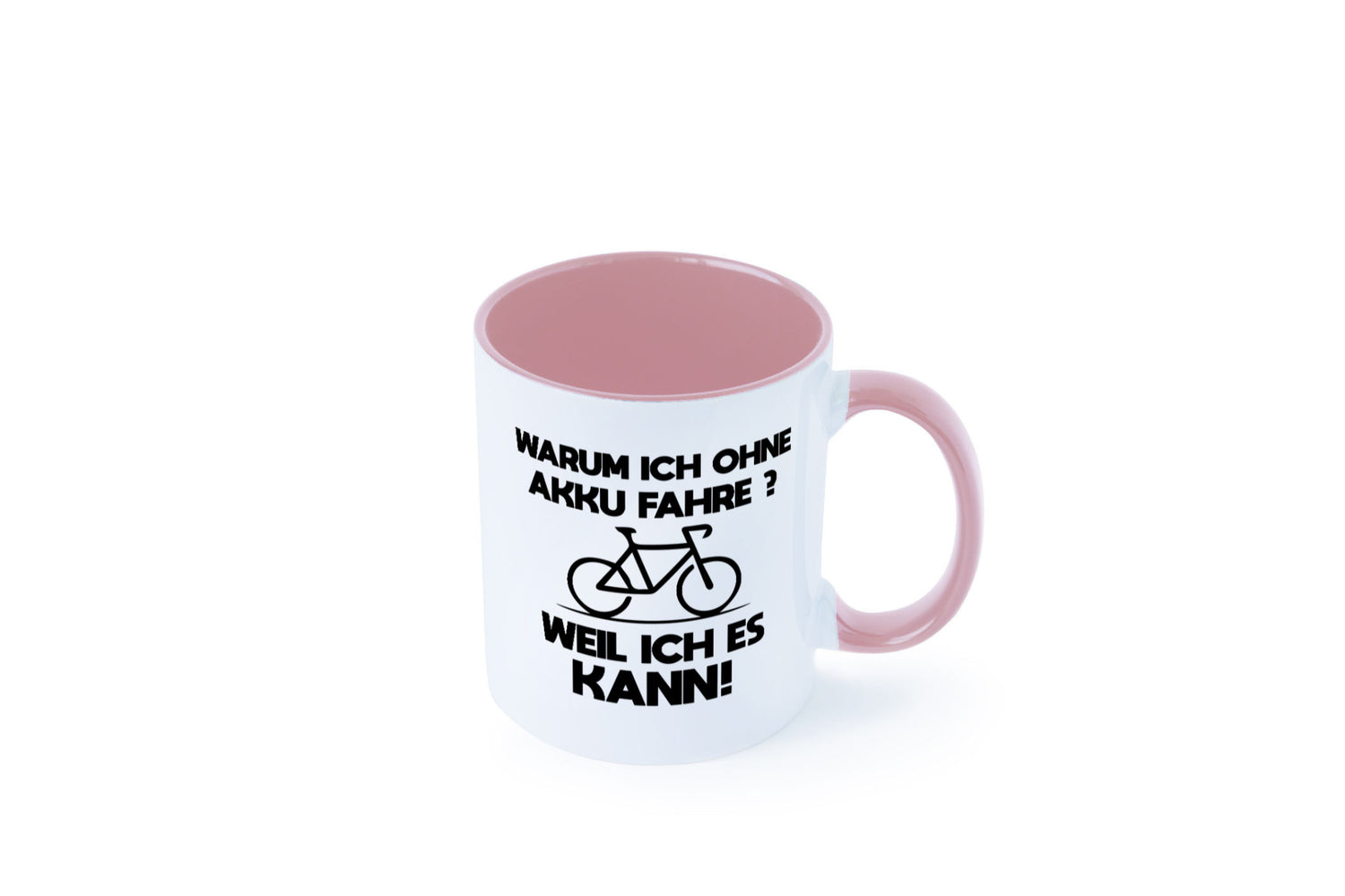 Warum ich ohne Akku fahre weil ichs kann | Radfahren Geschenk Humor