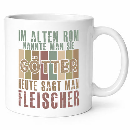 Heute sagt man: Fleischer | Schlachterei Humor Geschenkidee Tasse