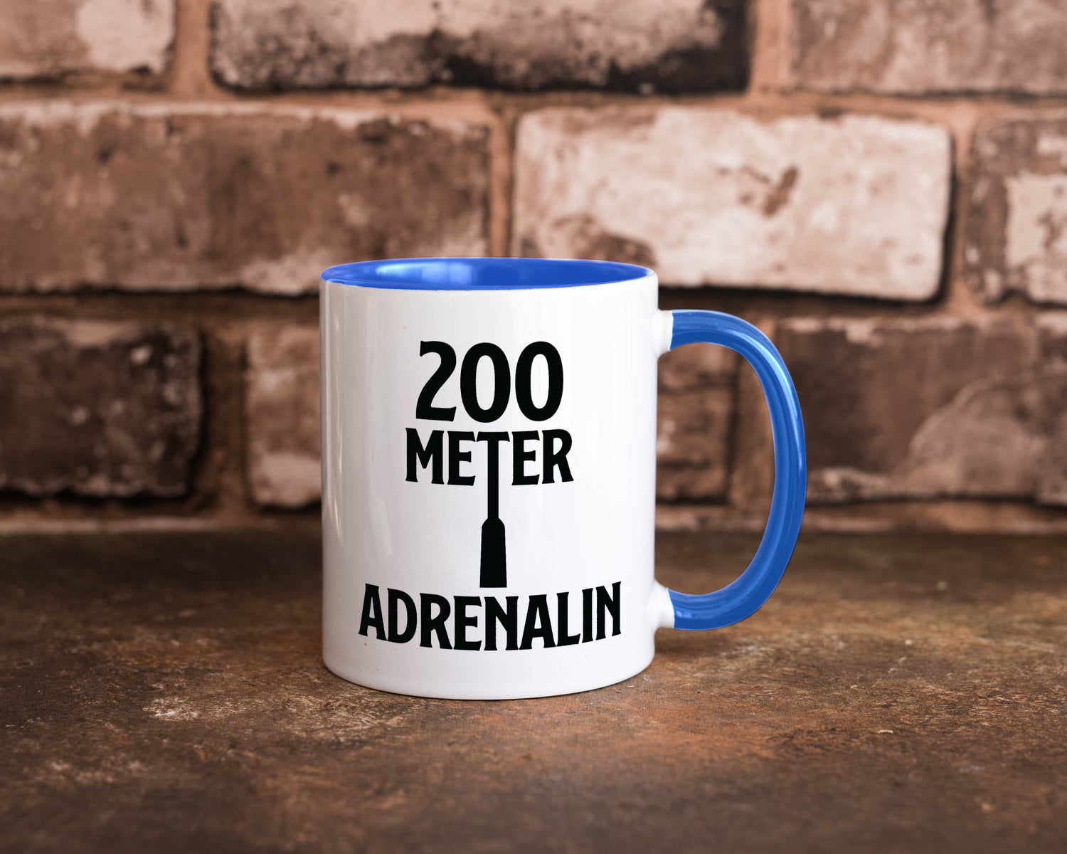 200 Meter Adrenalin v2 lustig Humor Geschenkidee Geschenk Tasse
