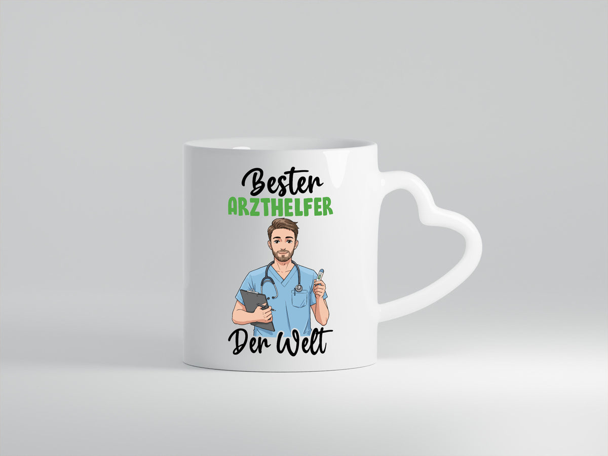 Bester Arzthelfer | Fachangestellter Medizin v2 Geschenk Humor Geschenkidee Tasse