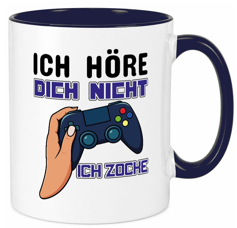 Ich höre dich nicht zocke lustig Humor Geschenkidee Geschenk Tasse