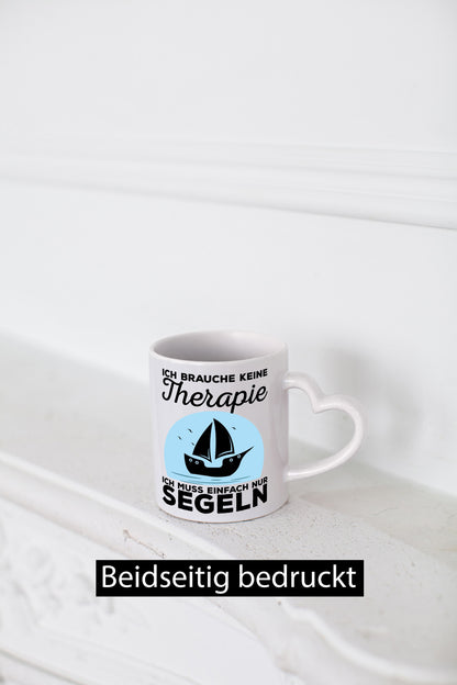 Einfach nur segeln | Segler Tasse Segelboot Therapie Geschenkidee Humor
