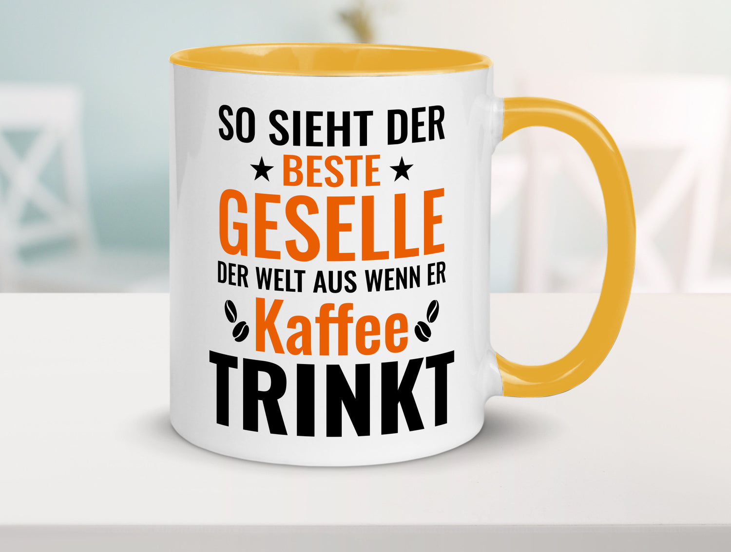Kaffee trinkt: Geselle | Handwerker lustig Humor Geschenkidee Geschenk Tasse