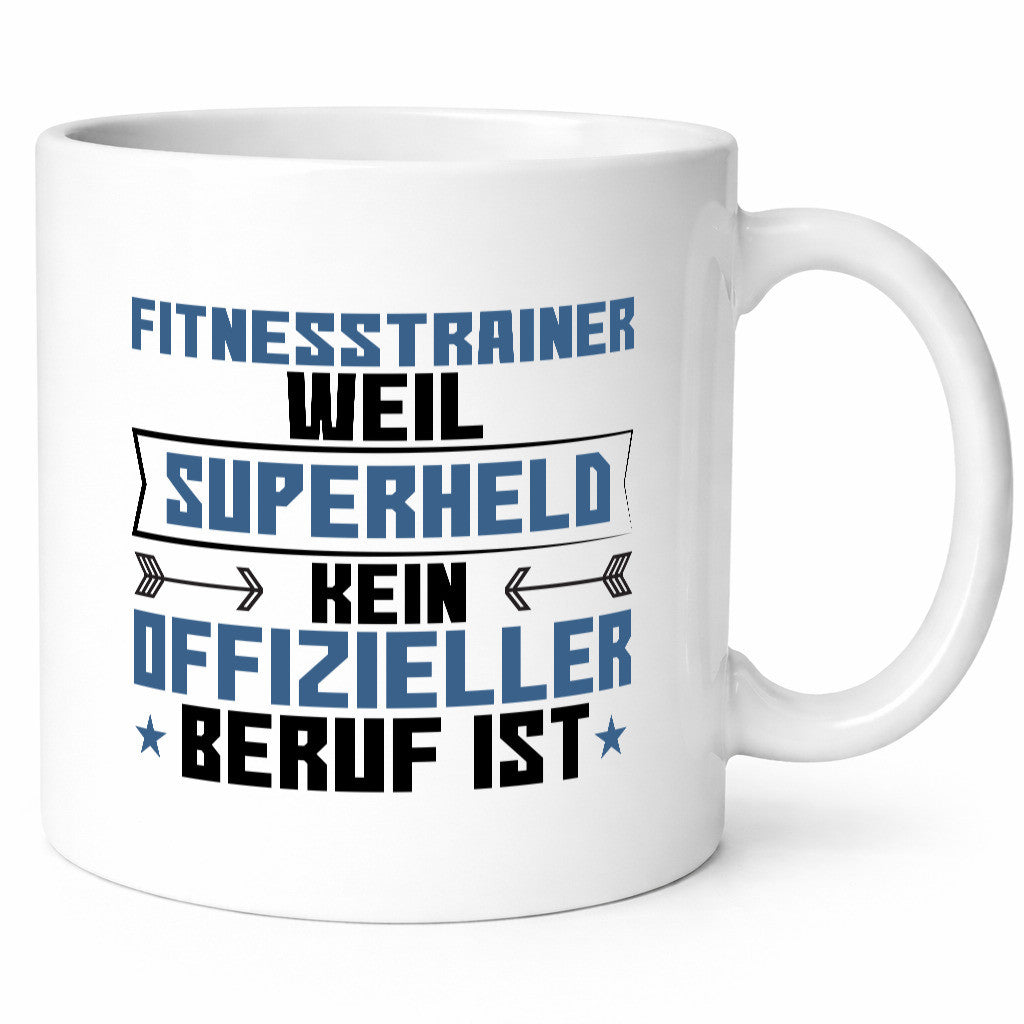 Superheld Fitnesstrainer | Personal Trainer Sport Geschenkidee Humor Tasse
