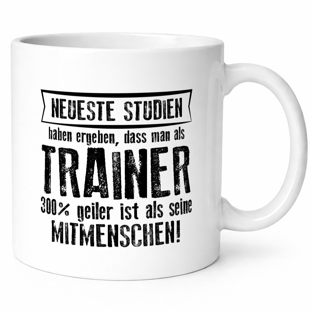 Neuste Studien: Trainer | Verein Sport Geschenkidee Humor Tasse