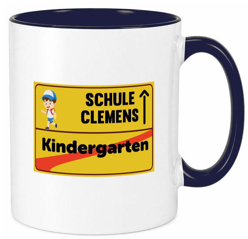Bye Kindergarten | Schule Clemens Geschenkidee Humor Tasse