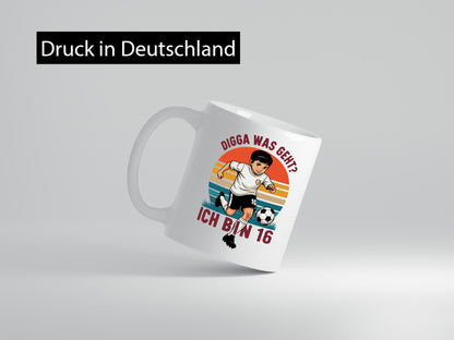 16 Geburtstag | Jahre Digga was geht ab Fußball Geschenk Geschenkidee lustiger