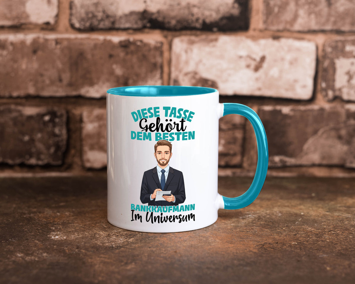 Im Universum: Bankkaufmann | Kaufmann Bank Kaufleute Geschenkidee Humor Tasse