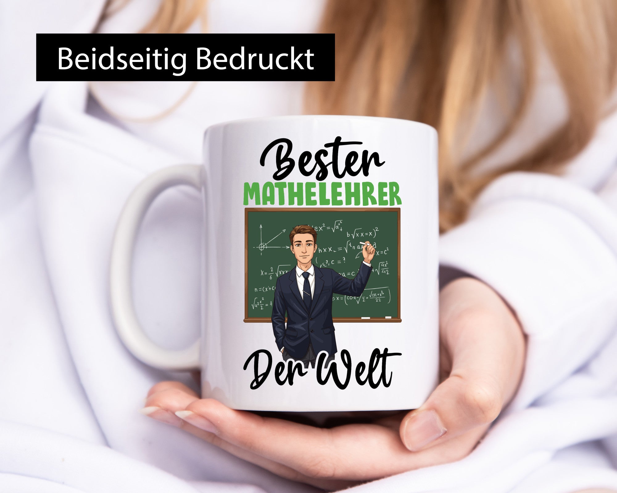 Bester Mathelehrer | Lehrer Mathe v2 lustiger Spruch Geschenk Humor