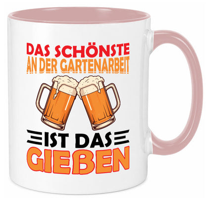 Das schönste an gartenarbeit ist Gießen | Biertrinker Geschenkidee Arbeit