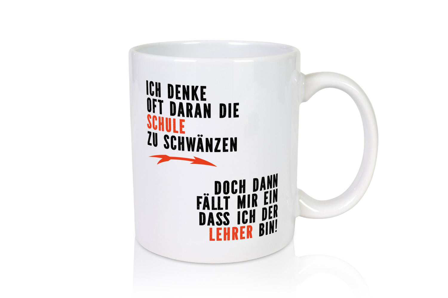 Ich denke oft ans Schwänzen | Lehrer Unterricht Geschenkidee Humor Tasse