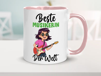 Beste Musikerin | Musik Musikantin v2 Geschenkidee Humor Tasse