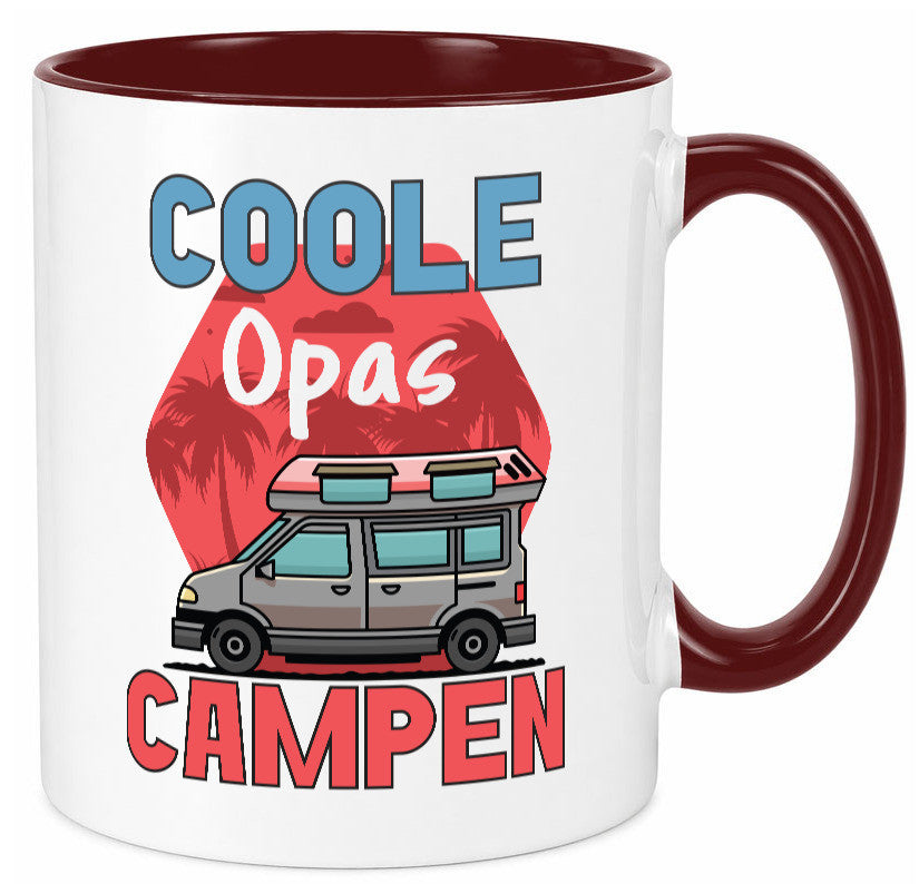 Coole Opas campen | Campingwagen Palmen Geschenk Familie Geschenkidee lustiger