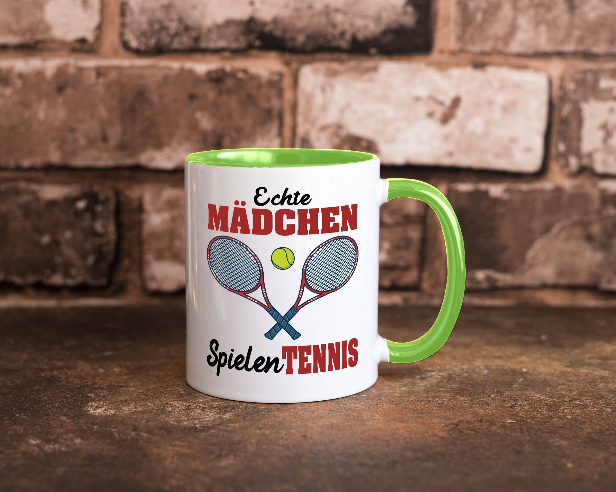 Echte Mädchen Spielen Tennis | Sport Geschenkidee Humor Tasse