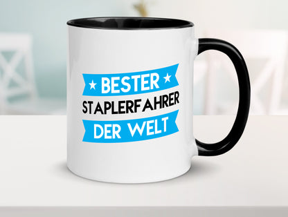Bester Staplerfahrer | Gabelstapler Fahrer Geschenkidee Humor Tasse