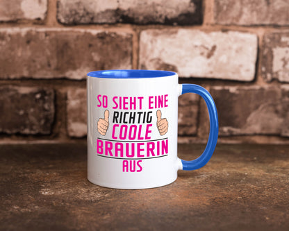 Richtig Coole Brauerin | Bier Brauerei Geschenk Humor Geschenkidee lustiger