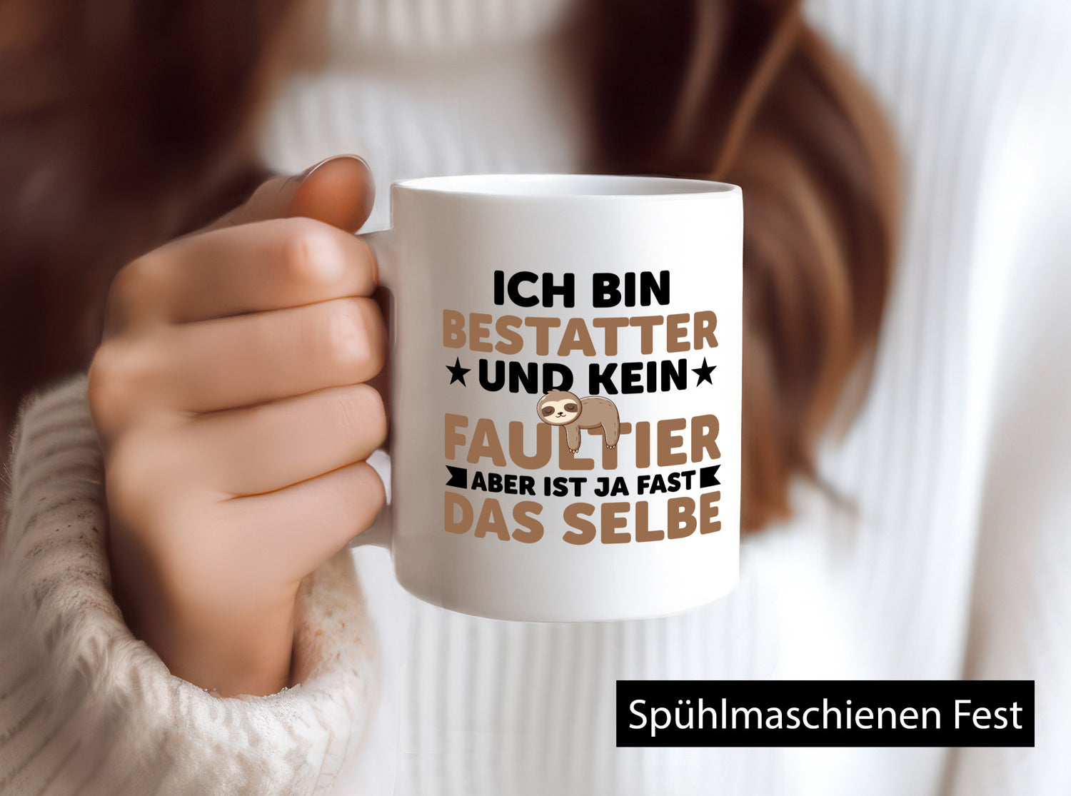 Ich bin kein Faultier: Bestatter | Bestattung Totengräber v2 Geschenkidee