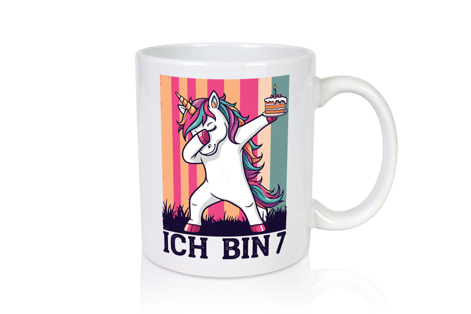 7 Geburtstag | Einhorn Damping Mädchen Geschenkidee Humor Tasse