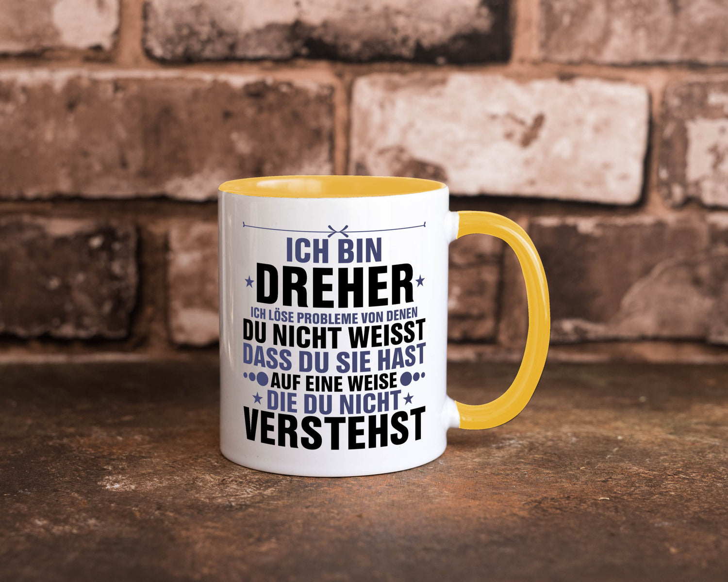 Löse Probleme: Dreher | Fräser lustiger Spruch Geschenk Humor Geschenkidee Tasse