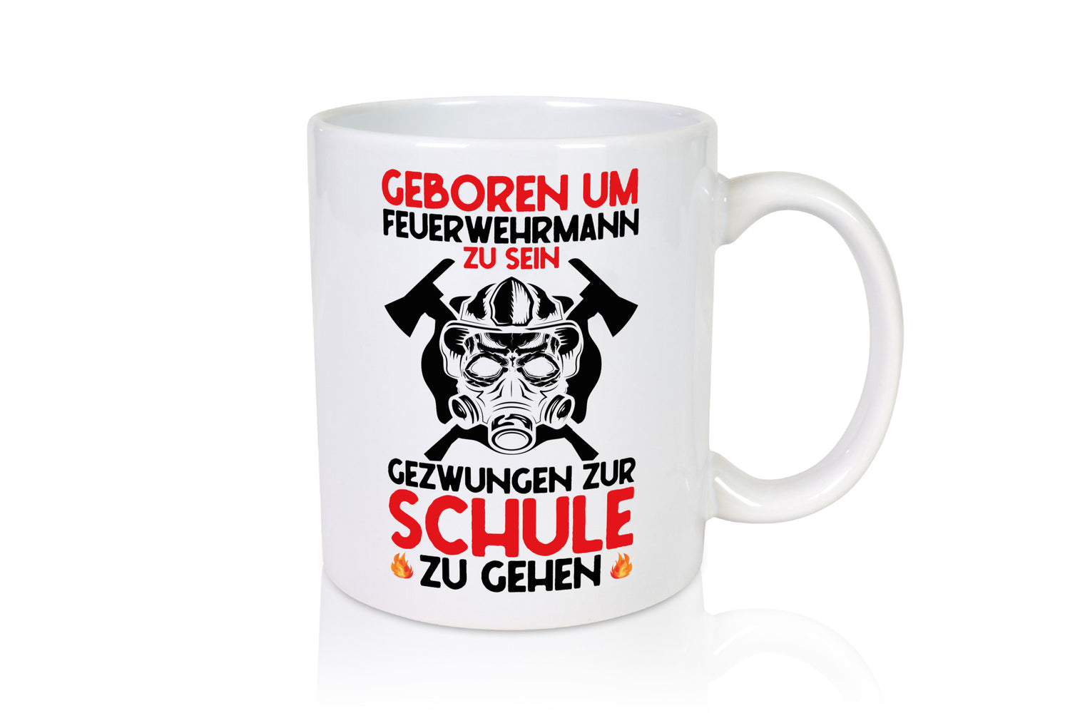 Geborener Feuerwehrmann | Feuerwehr Brand Maske Schule lustiger Spruch Geschenk