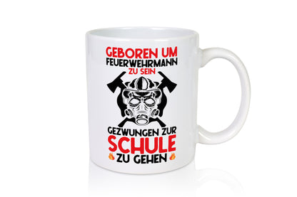 Geborener Feuerwehrmann | Feuerwehr Brand Maske Schule lustiger Spruch Geschenk
