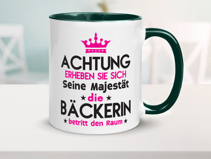 Seine Majestät Bäckerin | Bäckerei Frauen Backen Humor Geschenkidee Tasse