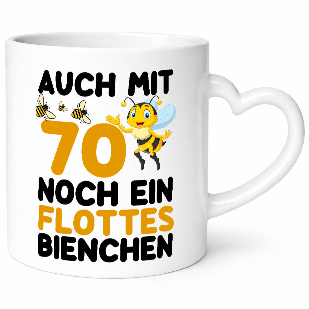 70. Geburtstag | flotte biene noch mit 70 lustig Geschenkidee Geschenk Tasse