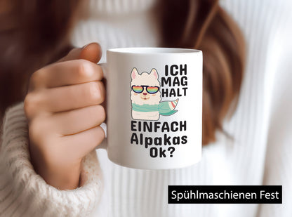 Ich mag Alpakas | Motiv Tasse lustig Tierliebe Tierliebhaber Humor Geschenk