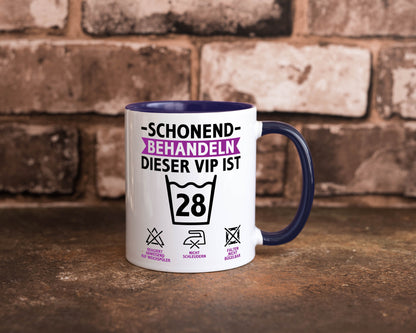 28 Geburtstag | schonend behandeln Jahre Humor Geschenkidee Tasse