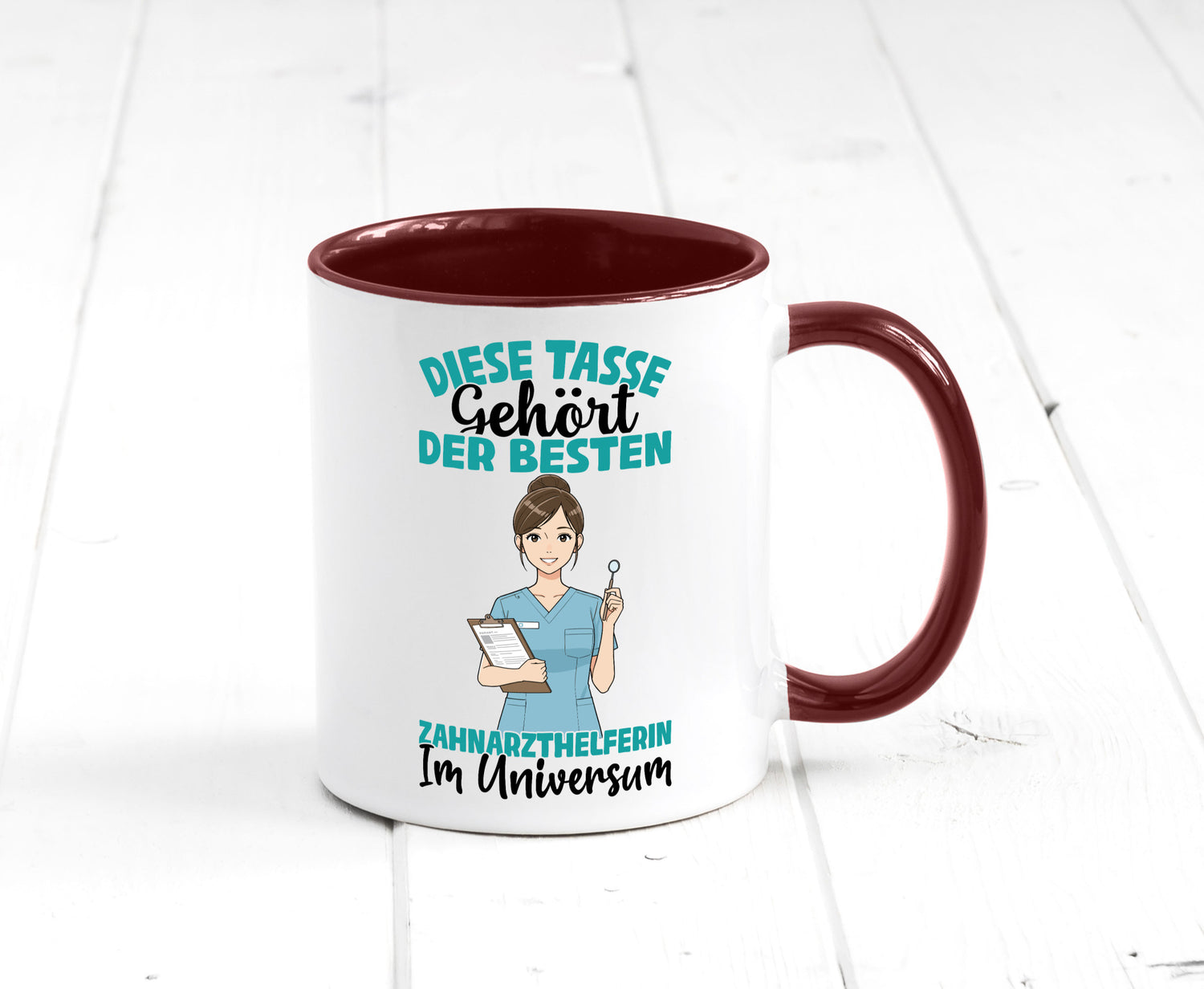 Im Universum: Zahnarzthelferin | Zahnmedizin Humor Geschenkidee Tasse